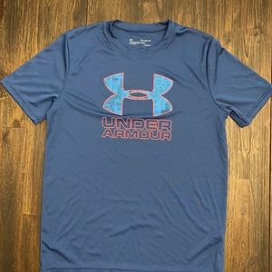 UA T-Shirt, Youth Size XL, blue